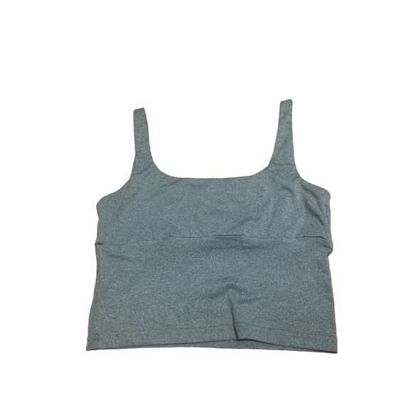 Skylar Rose Crop Top With Ruched Bust Gray Womens Size XS Cami Square Neck - Picture 2 of 3